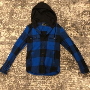 Express Hooded Flannel | Poshmark